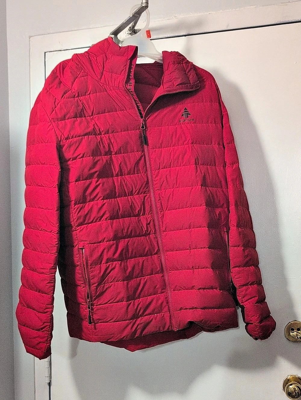 Woods Men Red Puffer Jacket